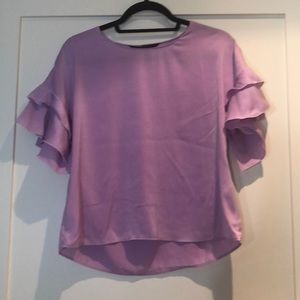 Lavender short-sleeve top